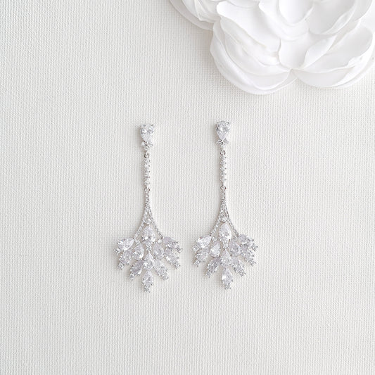 Statement Chandelier Earrings for Modern Brides and Women-Yana