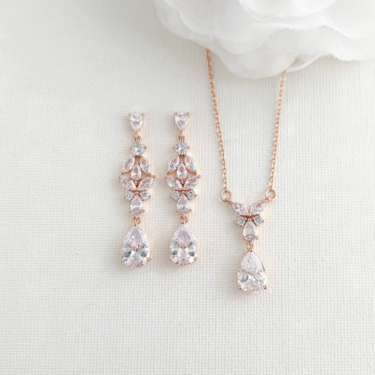 Marquise & Teardrop Jewelry Set For The Brides-Anne