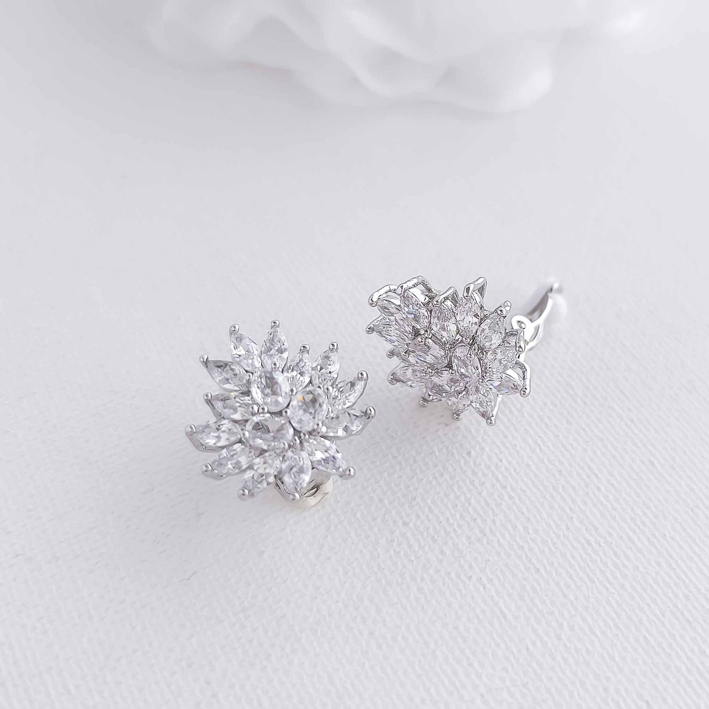 Clip On Stud Earrings-Amanda