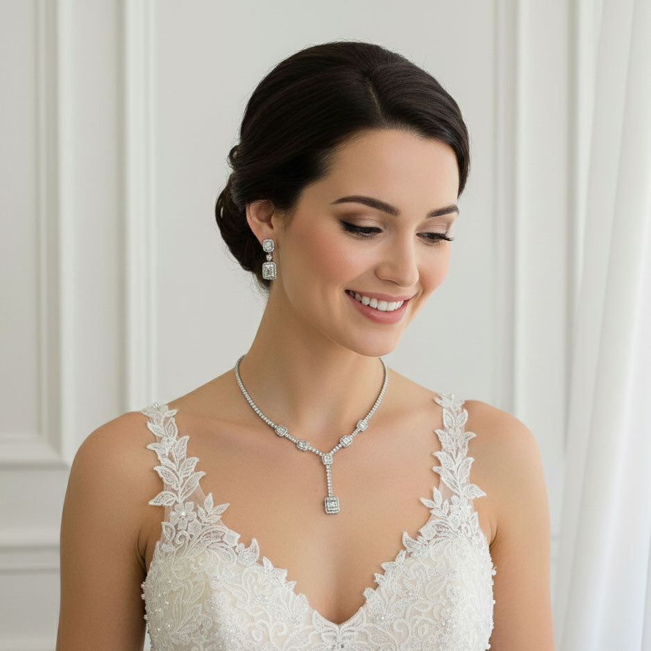 Necklace Earring For Formal Dress Proper Jewelry With An Evening Dress Formal Wear For Women Necklace Earring For Formal Dress Proper Jewelry With An Evening Dress Formal Wear For Women