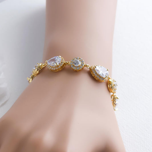 Bracelet de mariée bleu-AOI