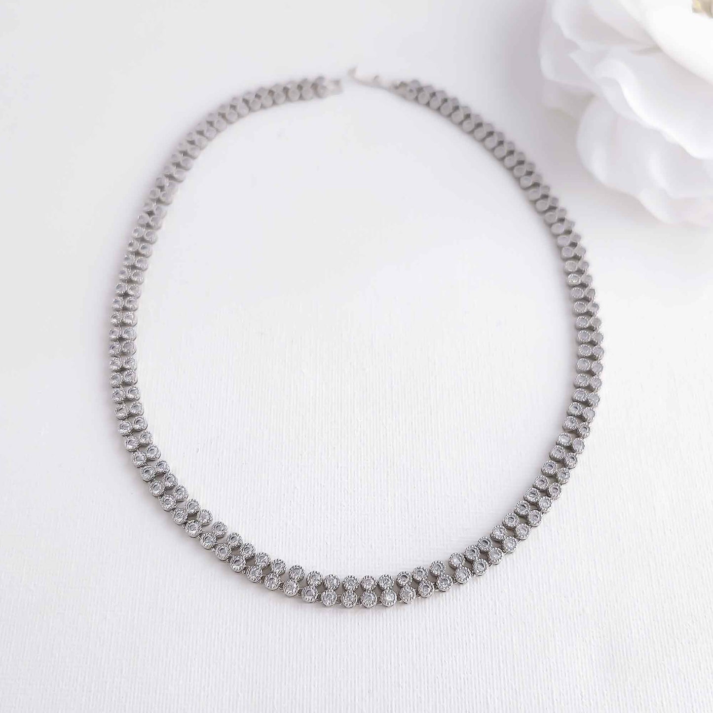 Layered Tennis Necklace Set - Erin