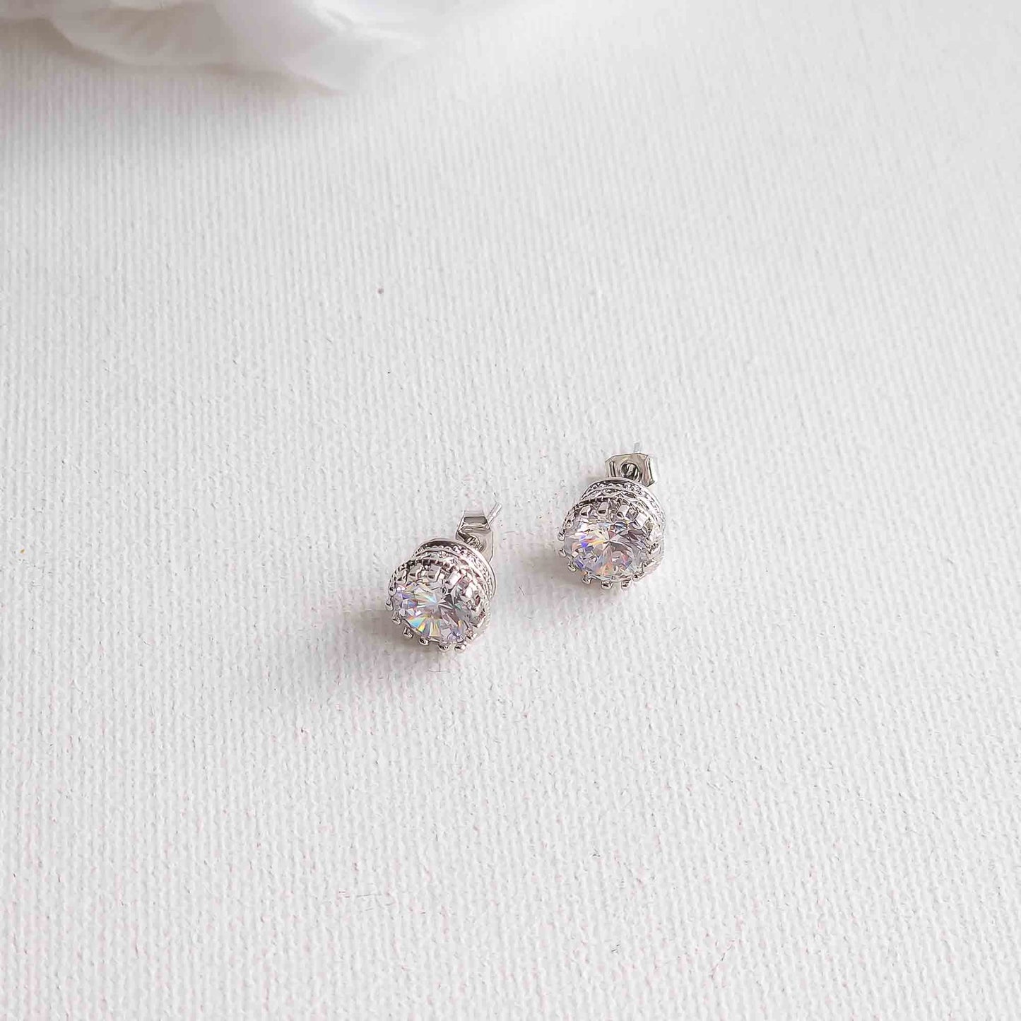 Layered CZ Bracelet and Earrings Set-Teri