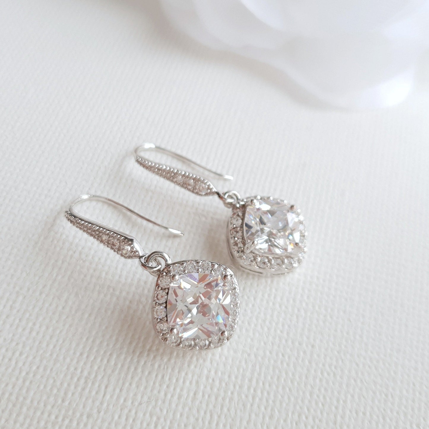 Rhombus Earrings in 14K Gold Plating- Celia - PoetryDesigns