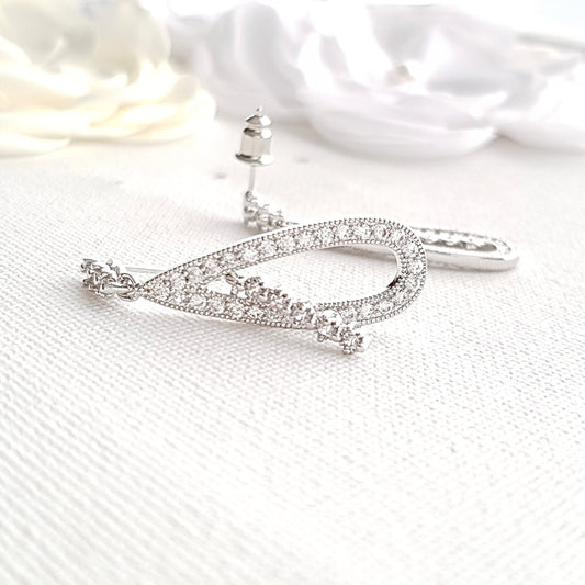 Wedding Drop Earrings Christy - PoetryDesigns