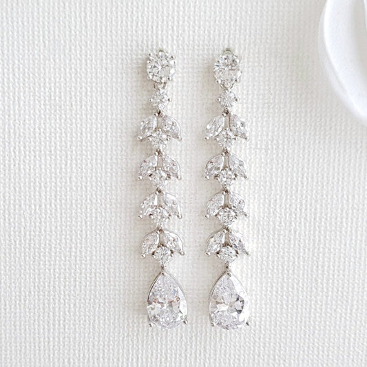 Marquise Earrings for Weddings- Kira