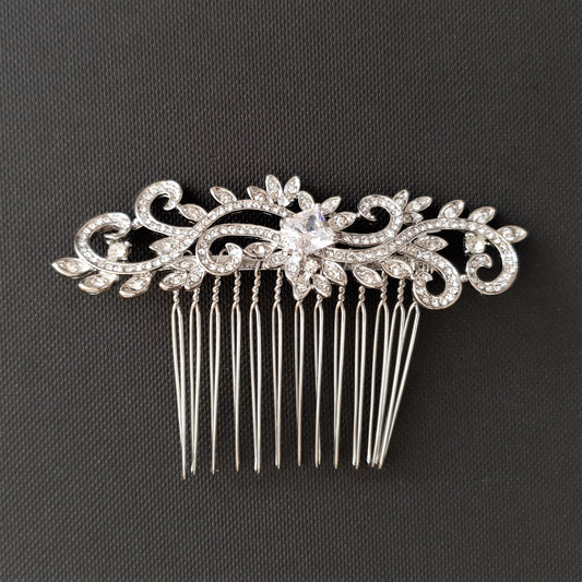 Wedding Hair Comb Vintage & Modern Filigree Designs for Bridal Updos-Audrey