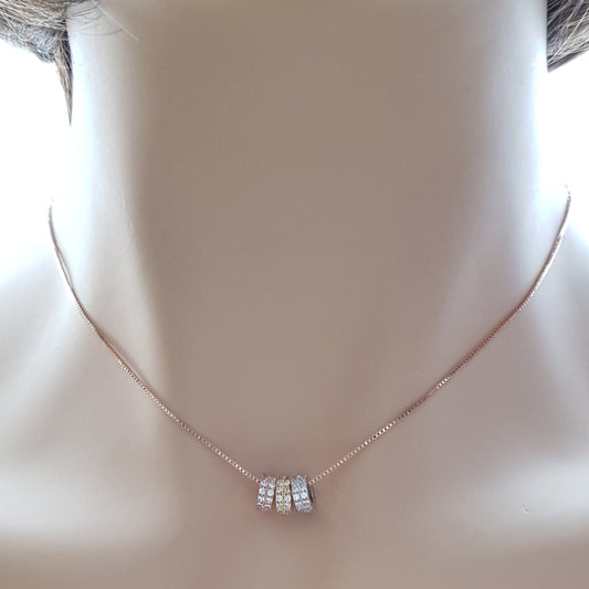 3 Ring Necklace-Tribus - PoetryDesigns