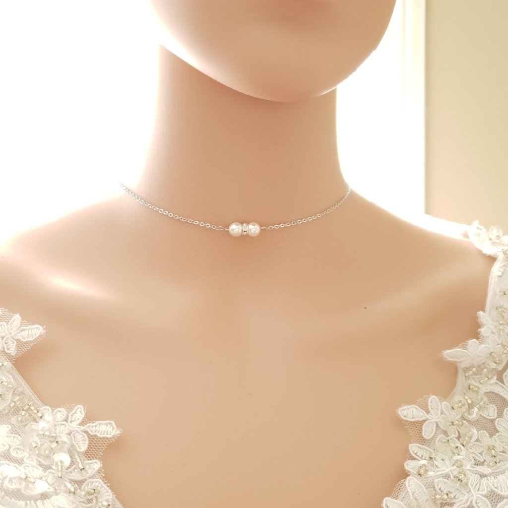 Bridal Backdrop necklace for open back dress- Poetry Designs