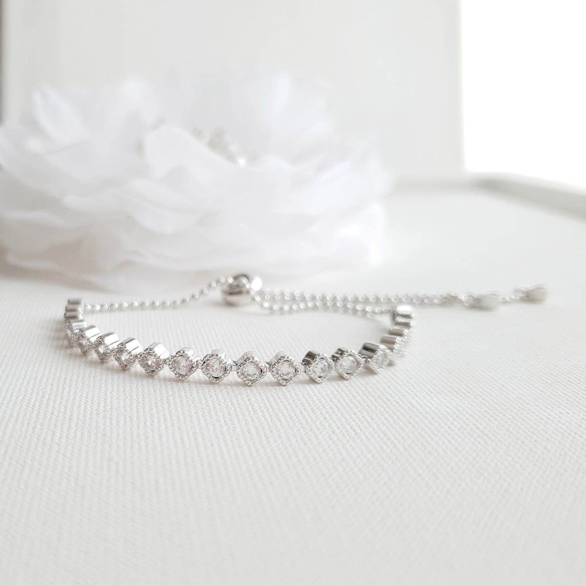 Ensemble de bijoux de mariage en or rose et perle - Lisa