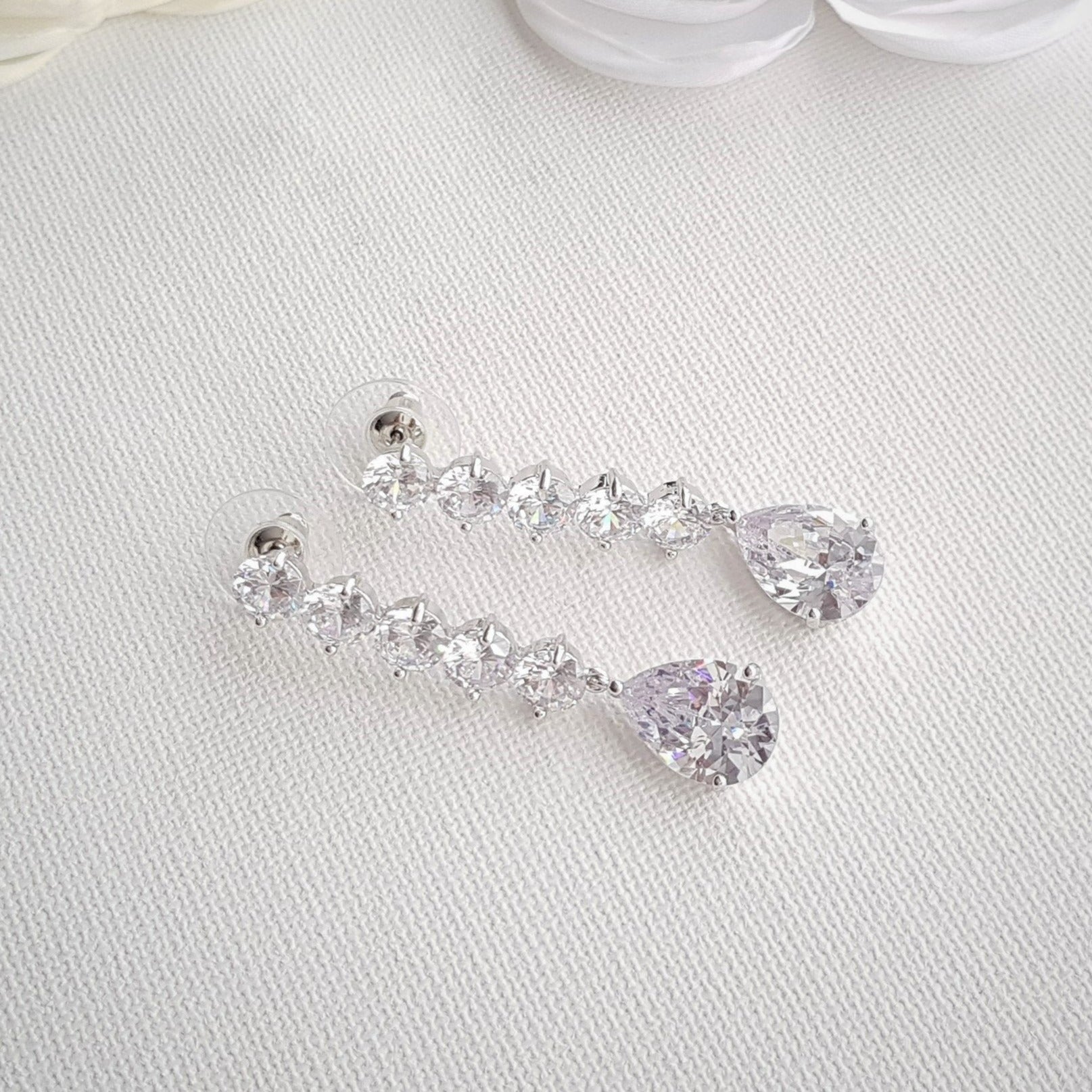 Crystal Earrings for Weddings