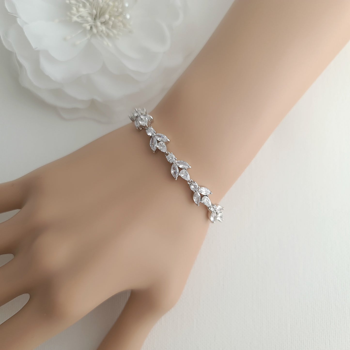 Boucles d'Oreilles Collier Bracelet Or Jaune pour Brides-Anne