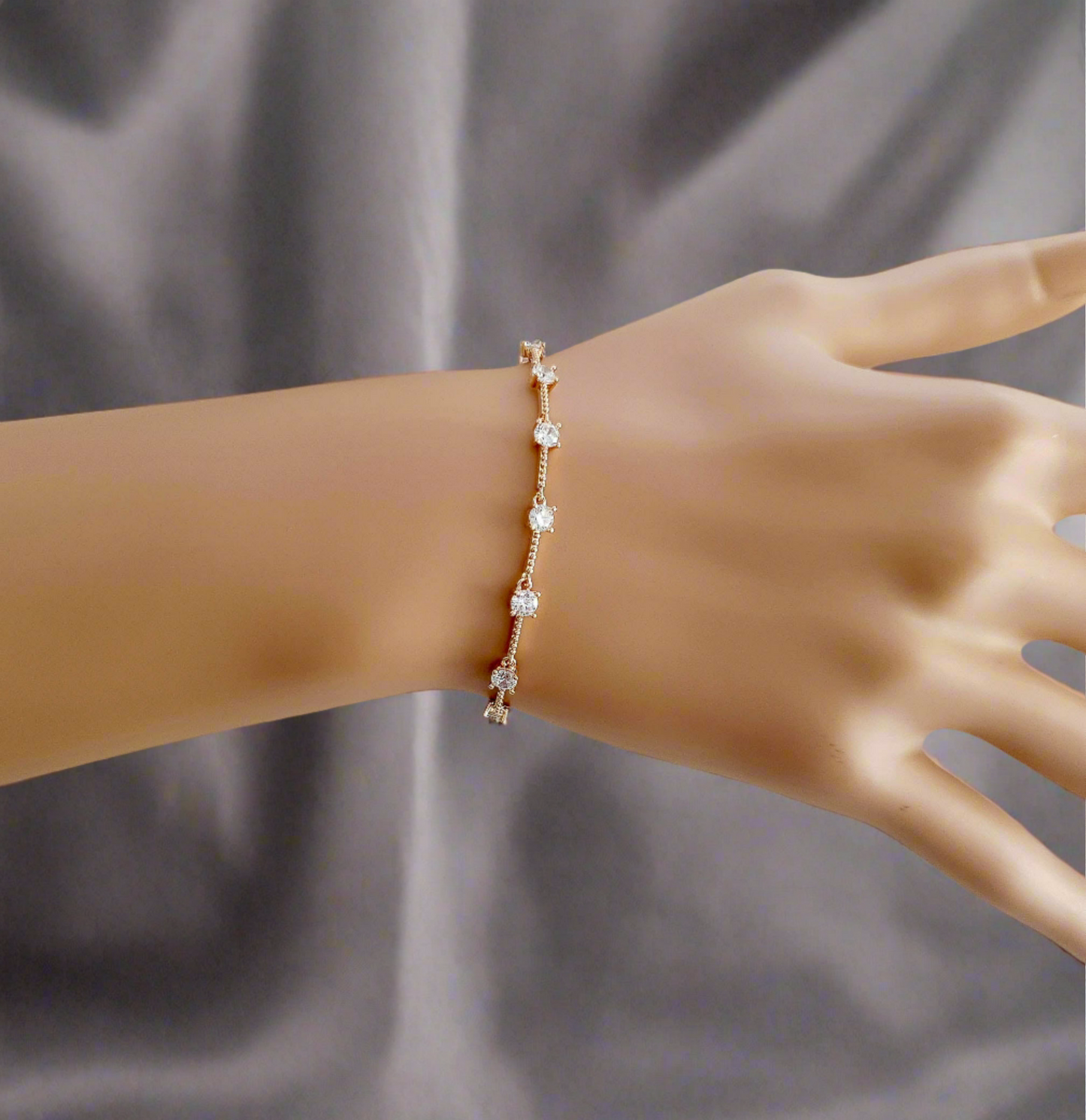 Bracelet Délicat en Or Jaune 14k-Gingembre