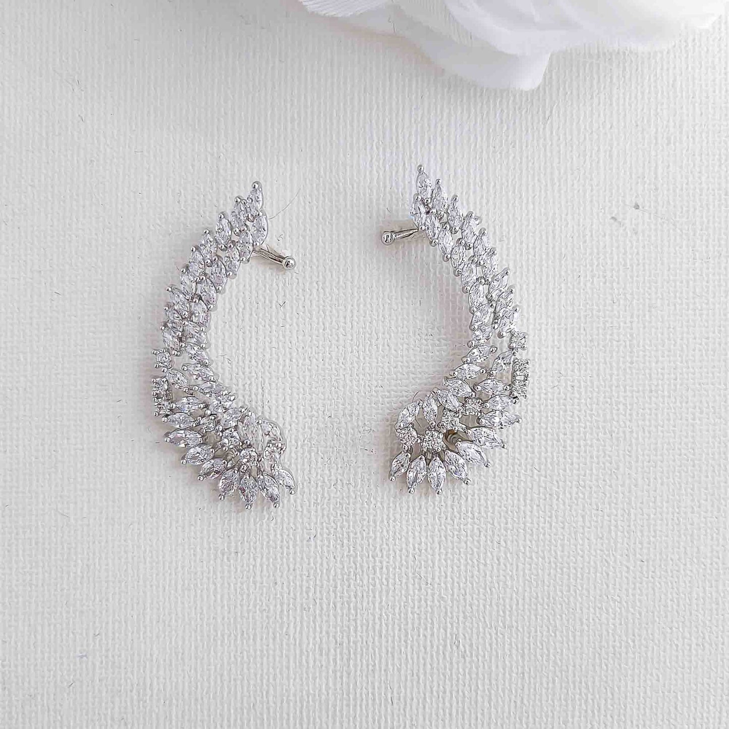 Ear Cuffs With or Without Pearl Drop-Adena