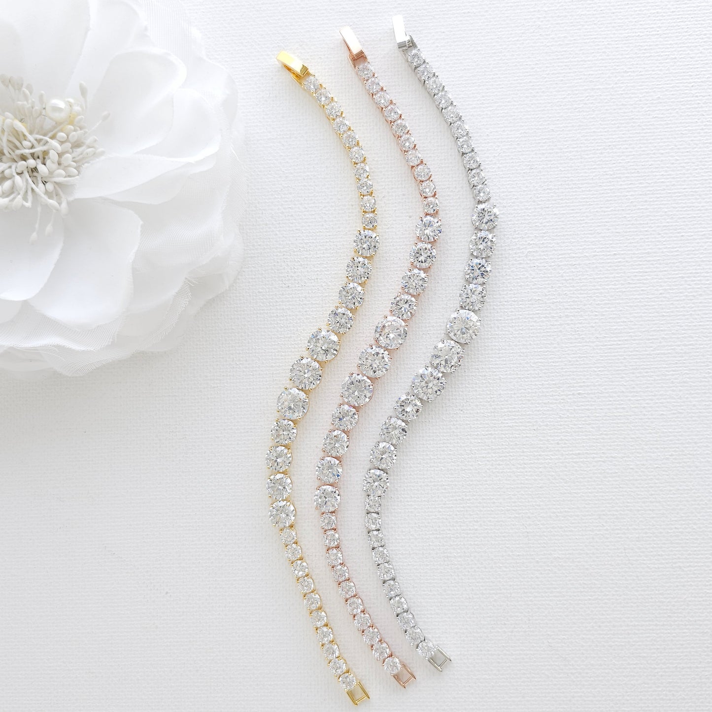 Silver Zirconia Bracelet- Nora