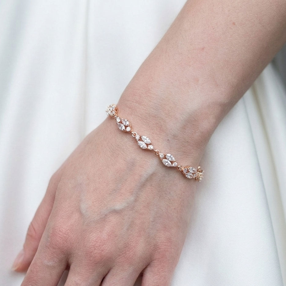 Rose Gold Back Jewelry Set|Wedding Back Necklace,Bracelet,Earrings Set PoetryDesigns Rose Gold Back Jewelry Set|Wedding Back Necklace,Bracelet,Earrings Set PoetryDesigns