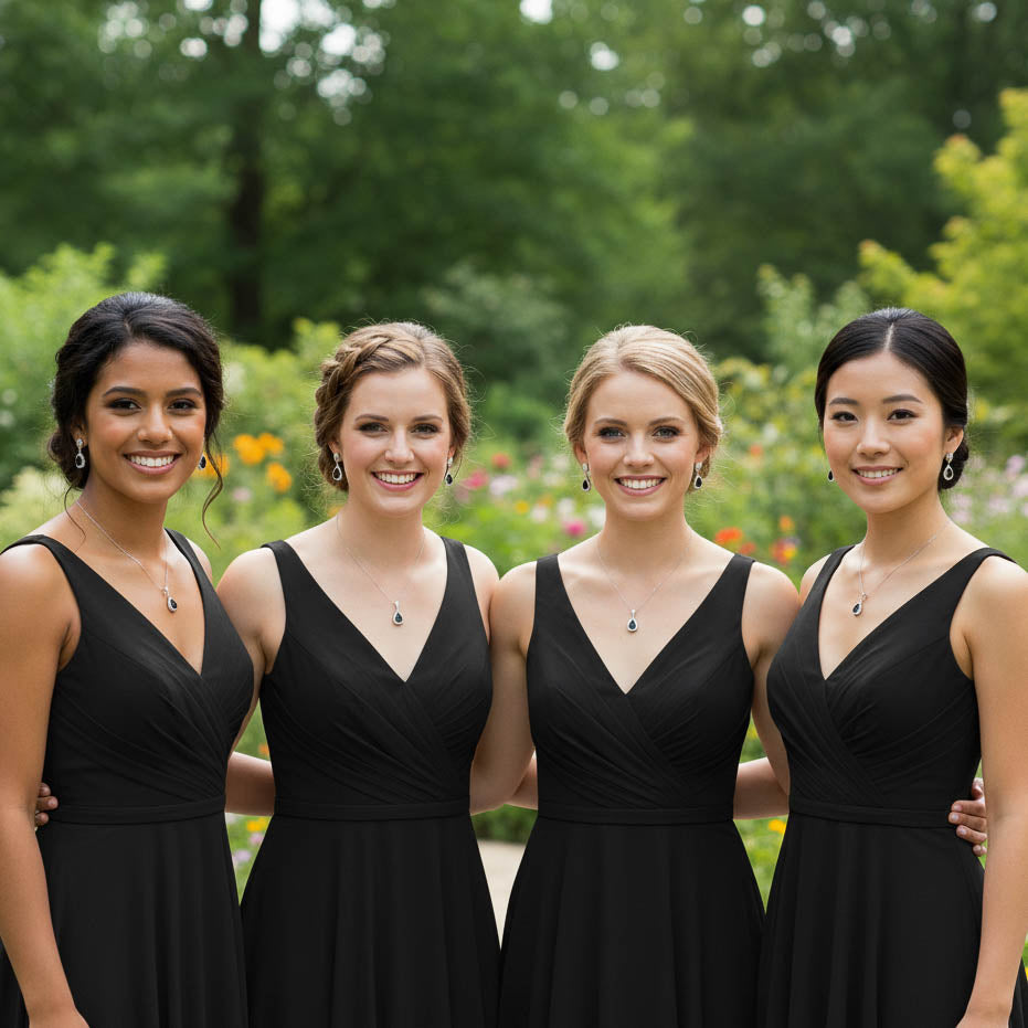 Ensemble de bijoux Clear CZ-Marie