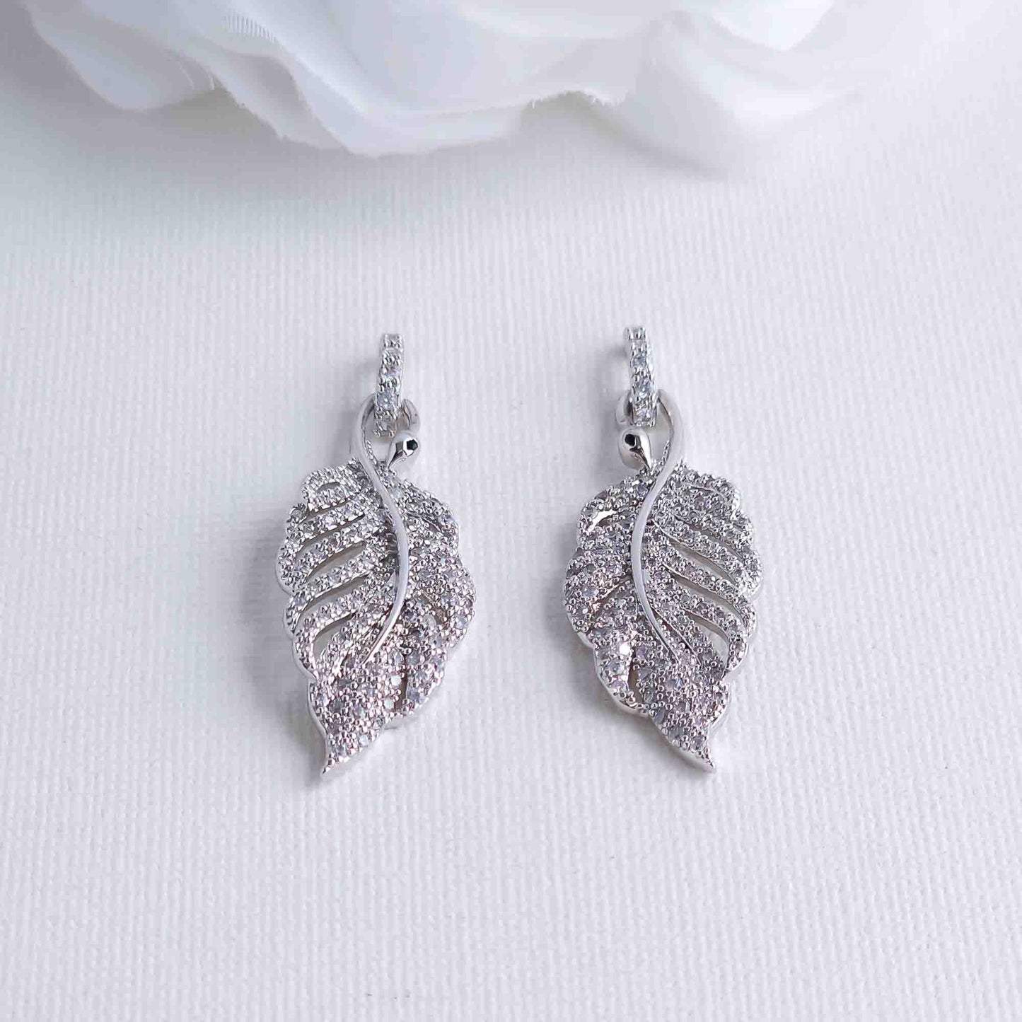 Feather Earrings for Women-Dove