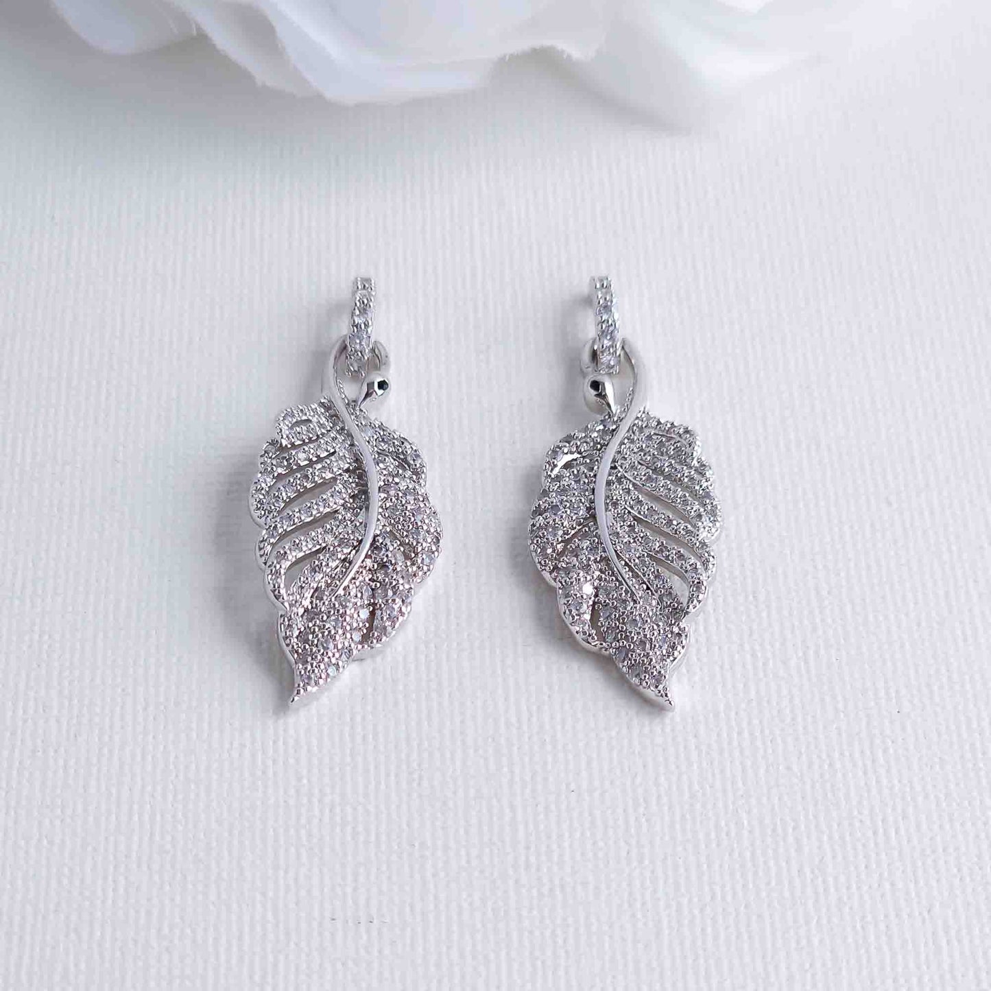 Feather Earrings for Women-Dove