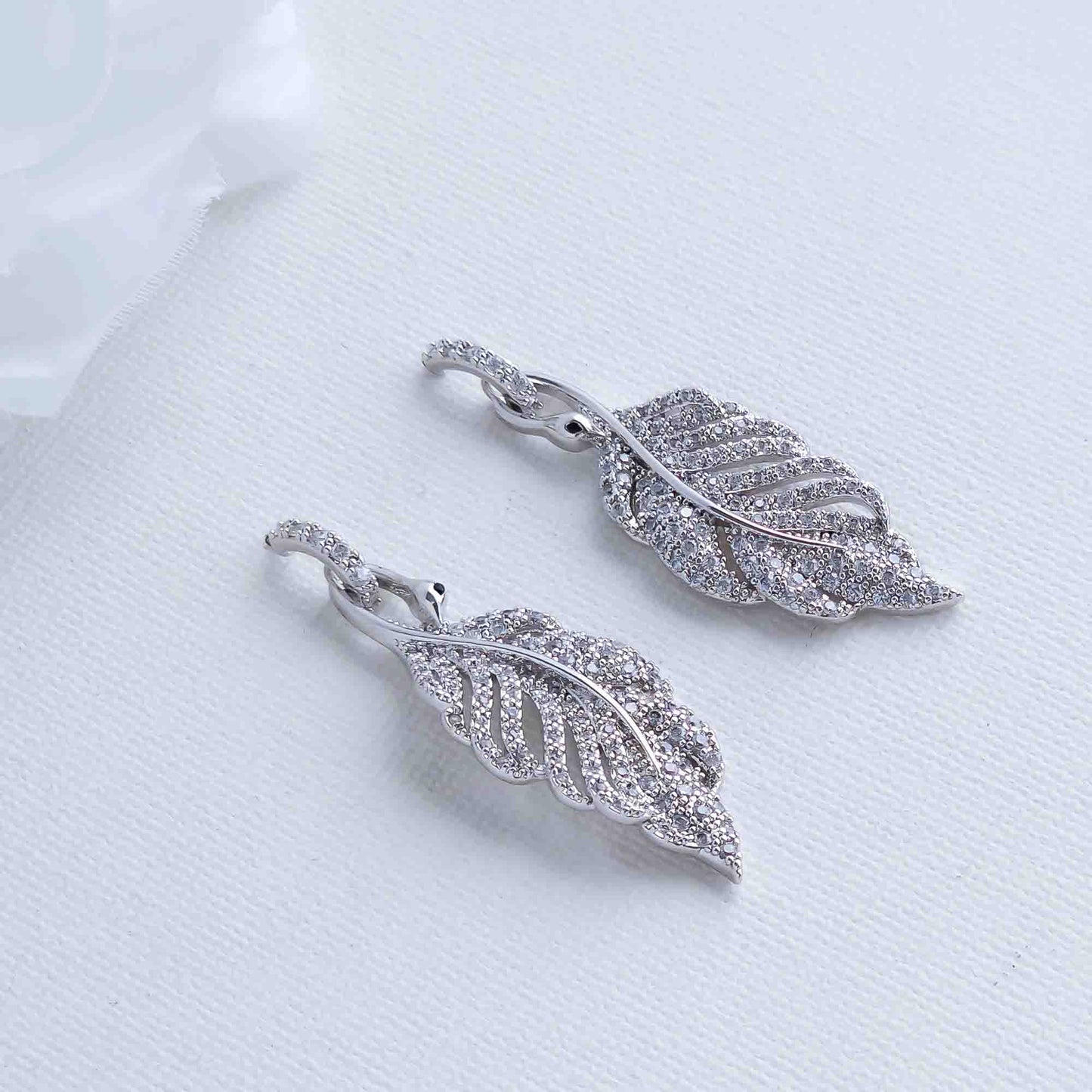 Feather Earrings for Women-Dove