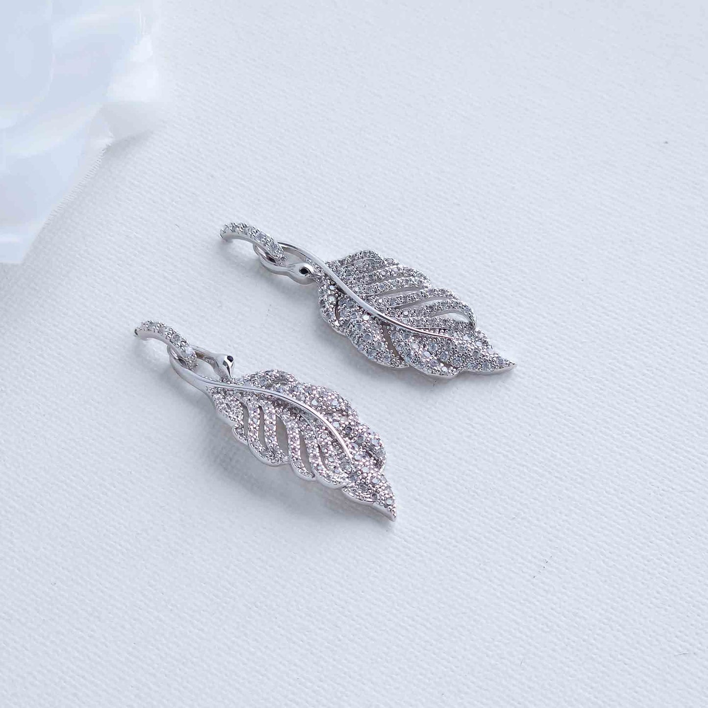 Feather Earrings for Women-Dove