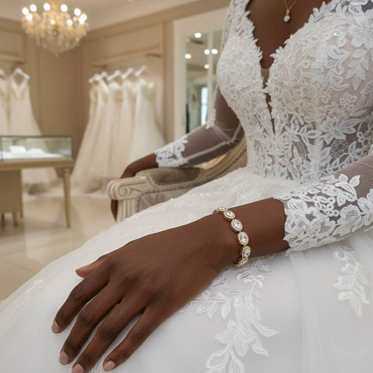 Bracelet for Brides in Rose Gold- Emily