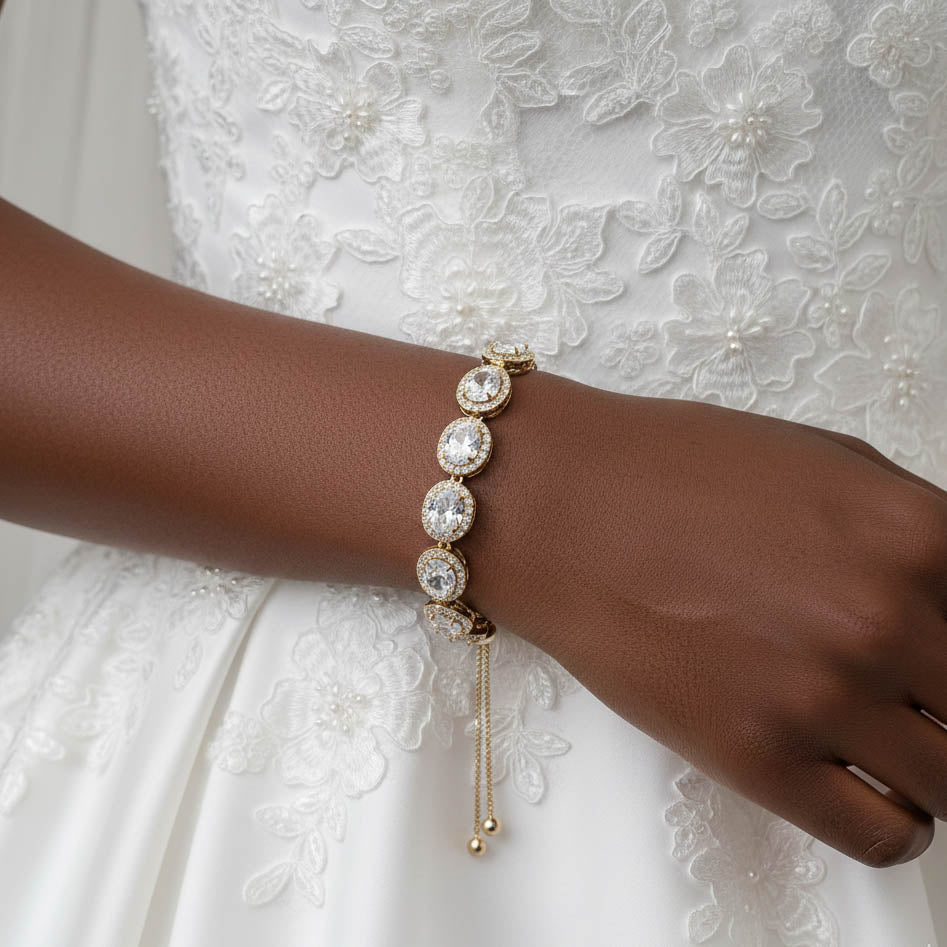 Bracelet for Brides in Rose Gold- Emily