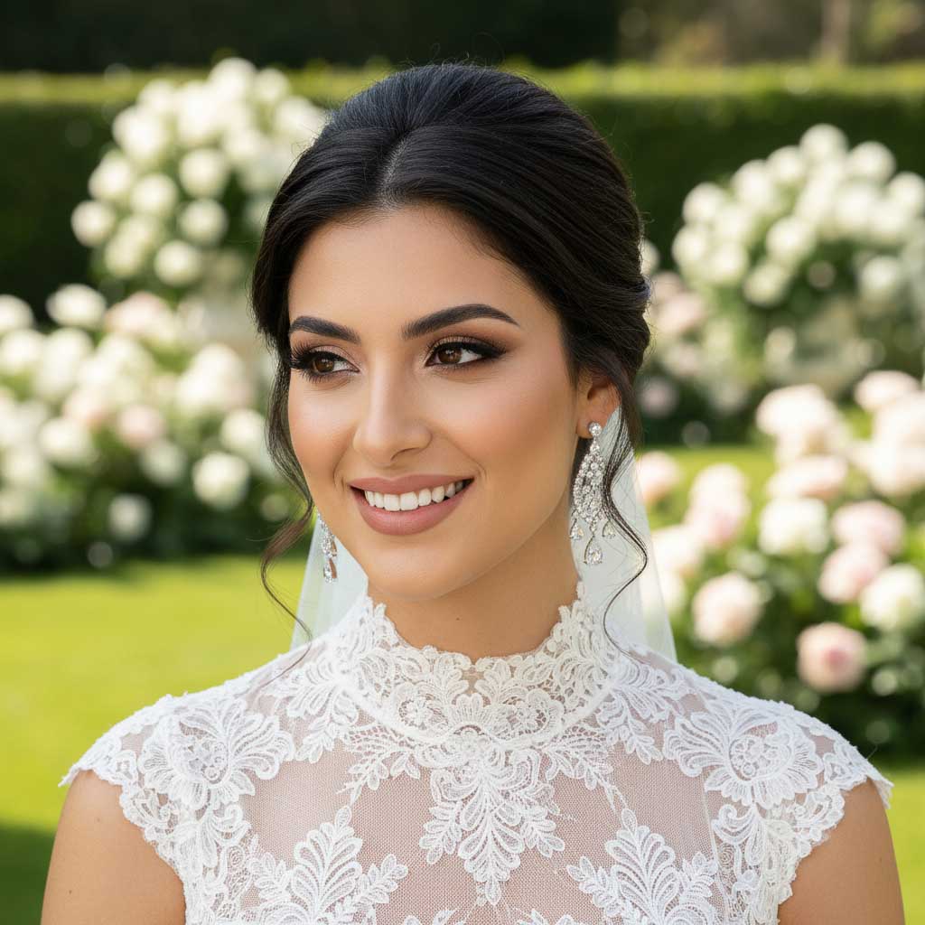 Large Silver Statement Chandelier Earrings for Brides & Woman- Courtney