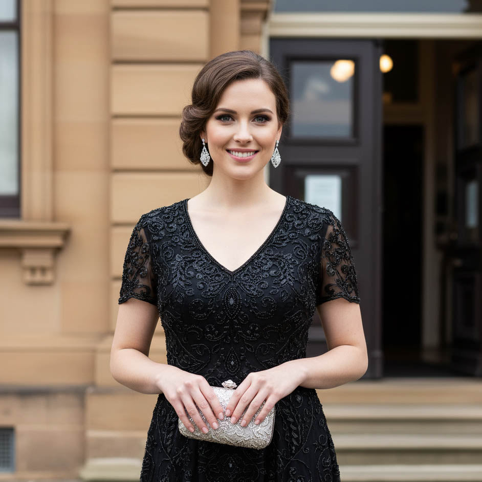 Vintage Chandelier CZ Earrings Tailored for Brides & Formal Wear