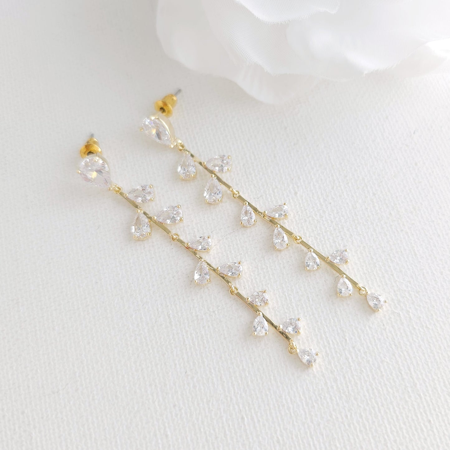 Regal Gold CZ Choker Set: Bride, Wedding & Occasion Elegant Statement Jewelry -Talia