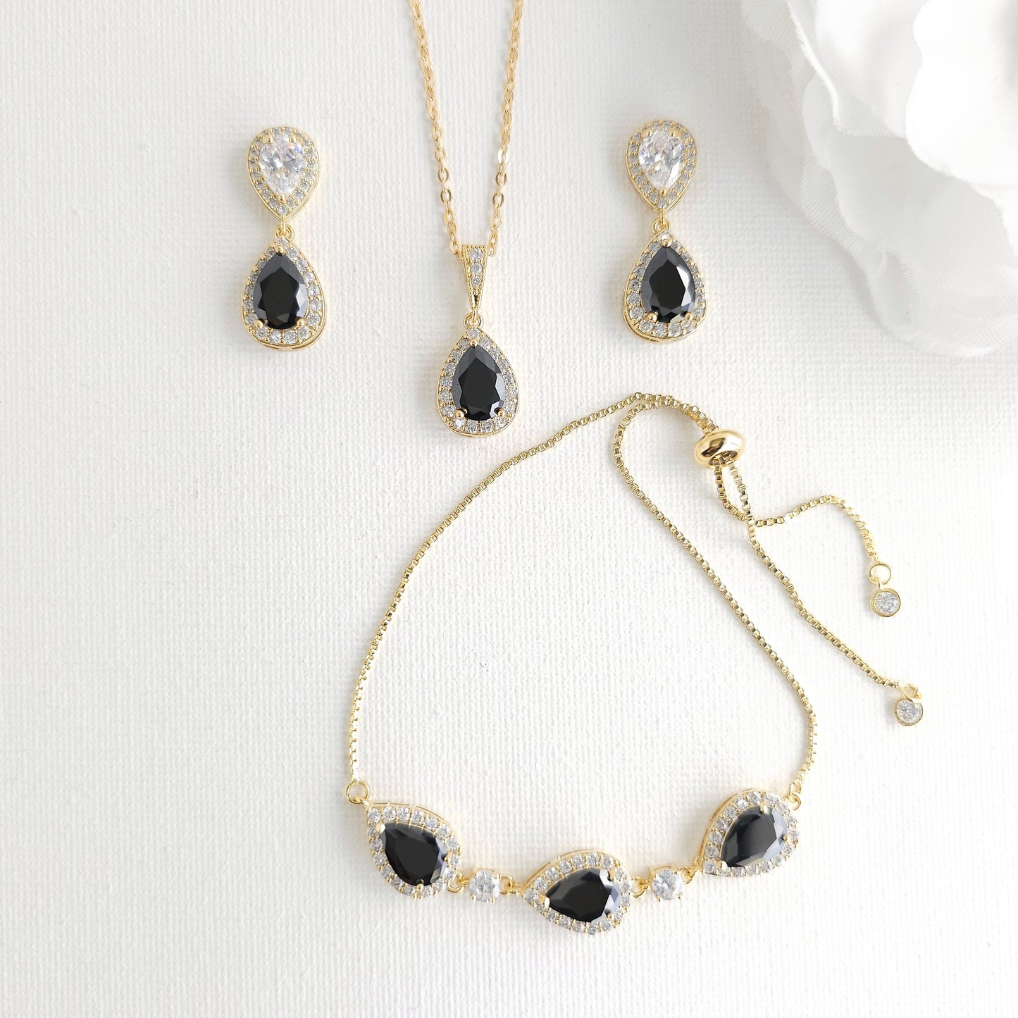 Ensemble de bijoux Clear CZ-Marie