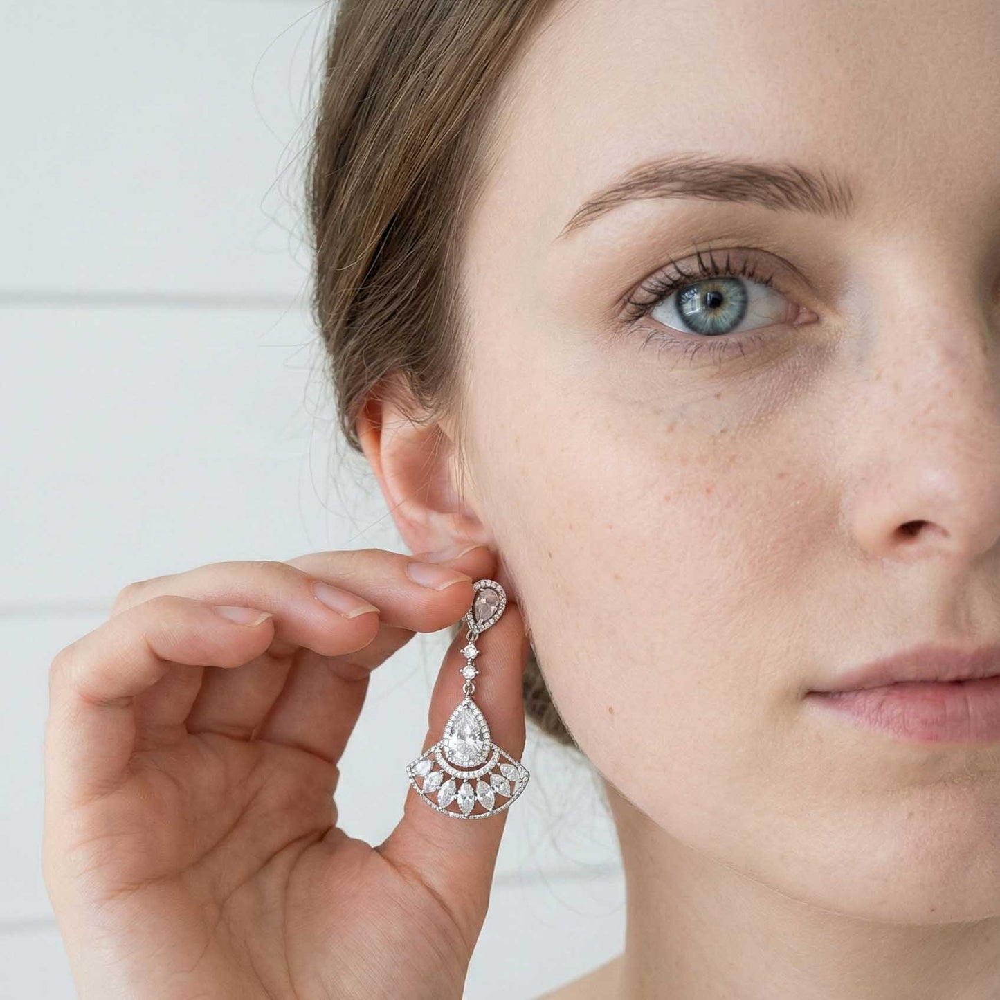 Gold Evening Earrings-Ilana