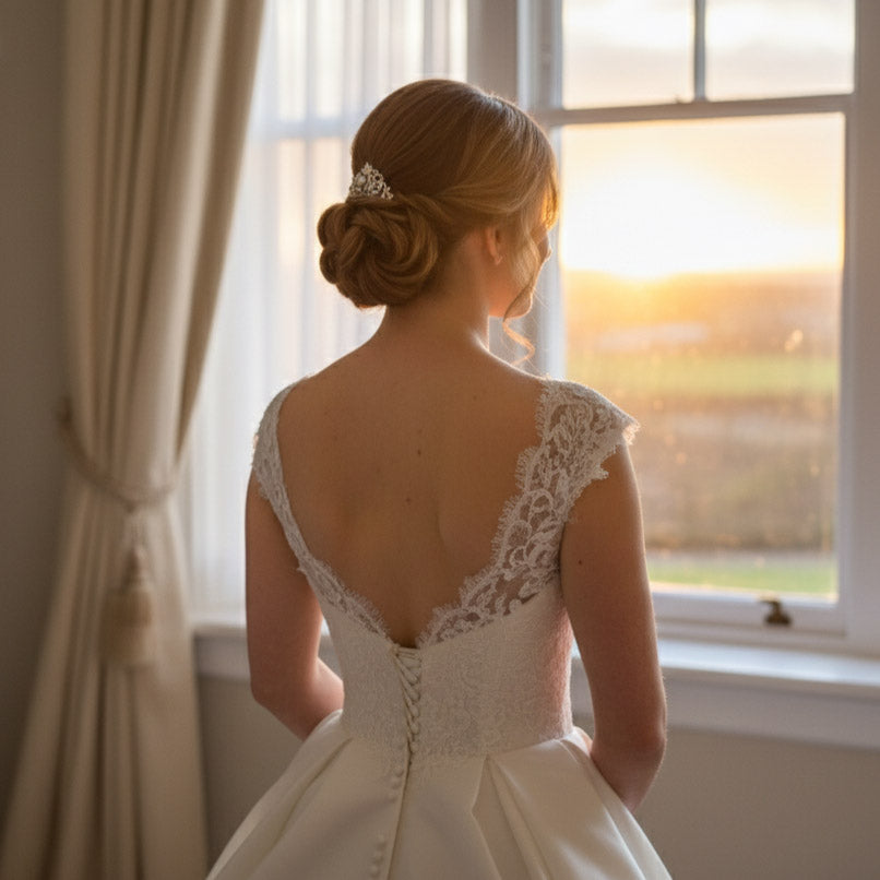 Vintage Pearl & Crystal Wedding Hair Comb - Romantic Bridal Accessory - Eleanor