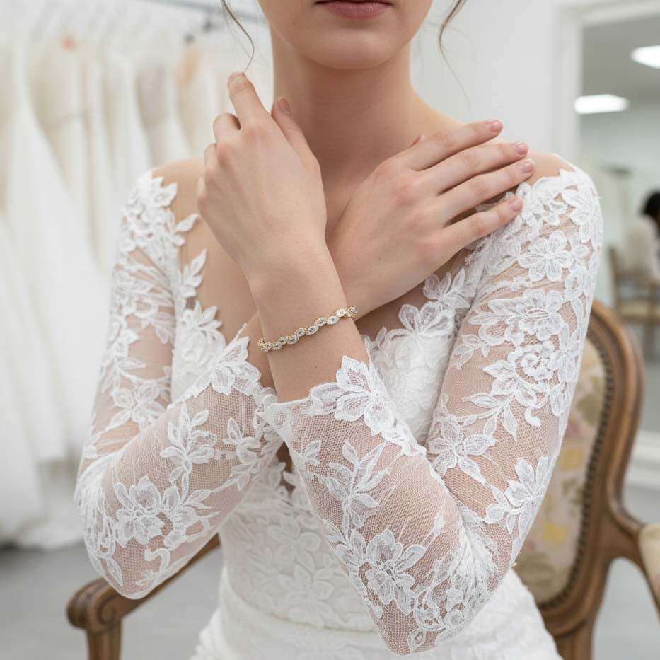 Rose Gold Bridal Party Jewelry Set-Taylor