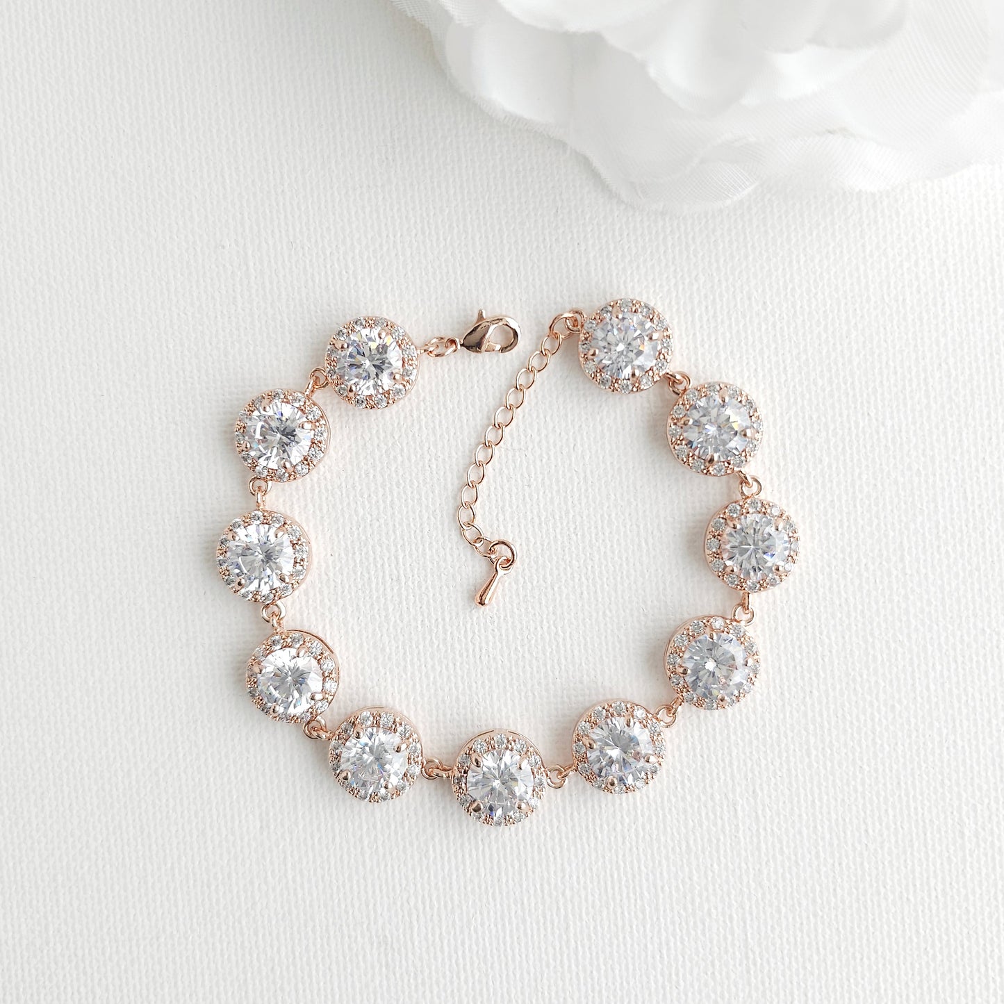 Gold Bridal Bracelet | Elegant Round Statement Design - Grace