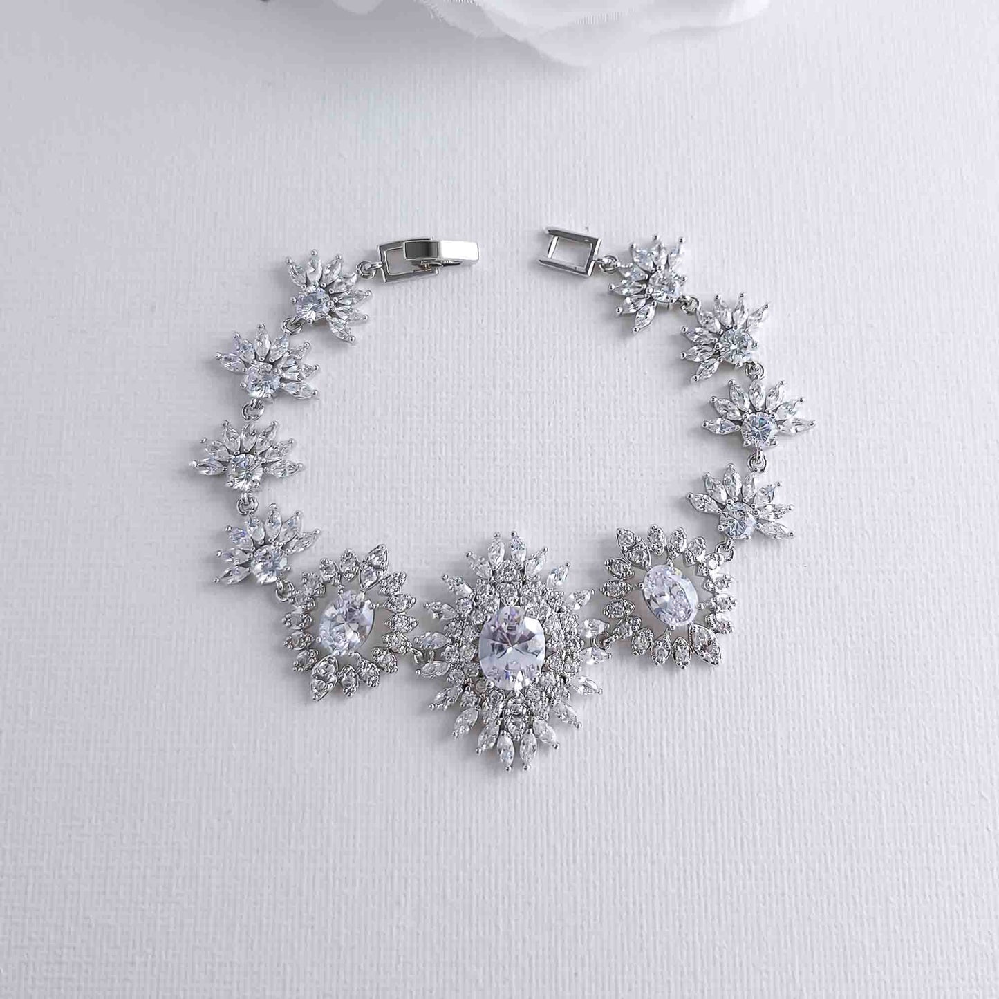 Bracelet de mariée bleu-AOI