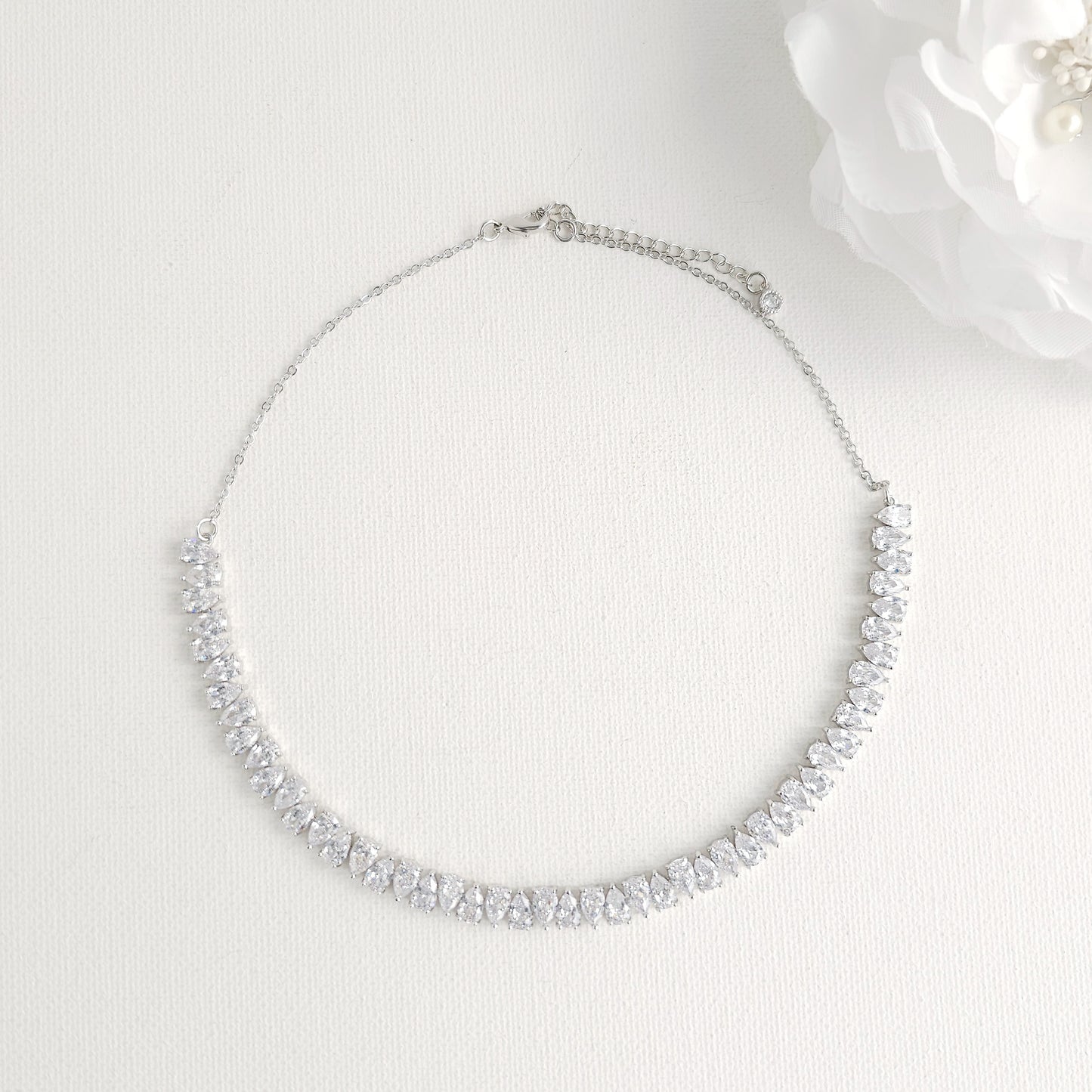 Regal Gold CZ Choker Set: Bride, Wedding & Occasion Elegant Statement Jewelry -Talia