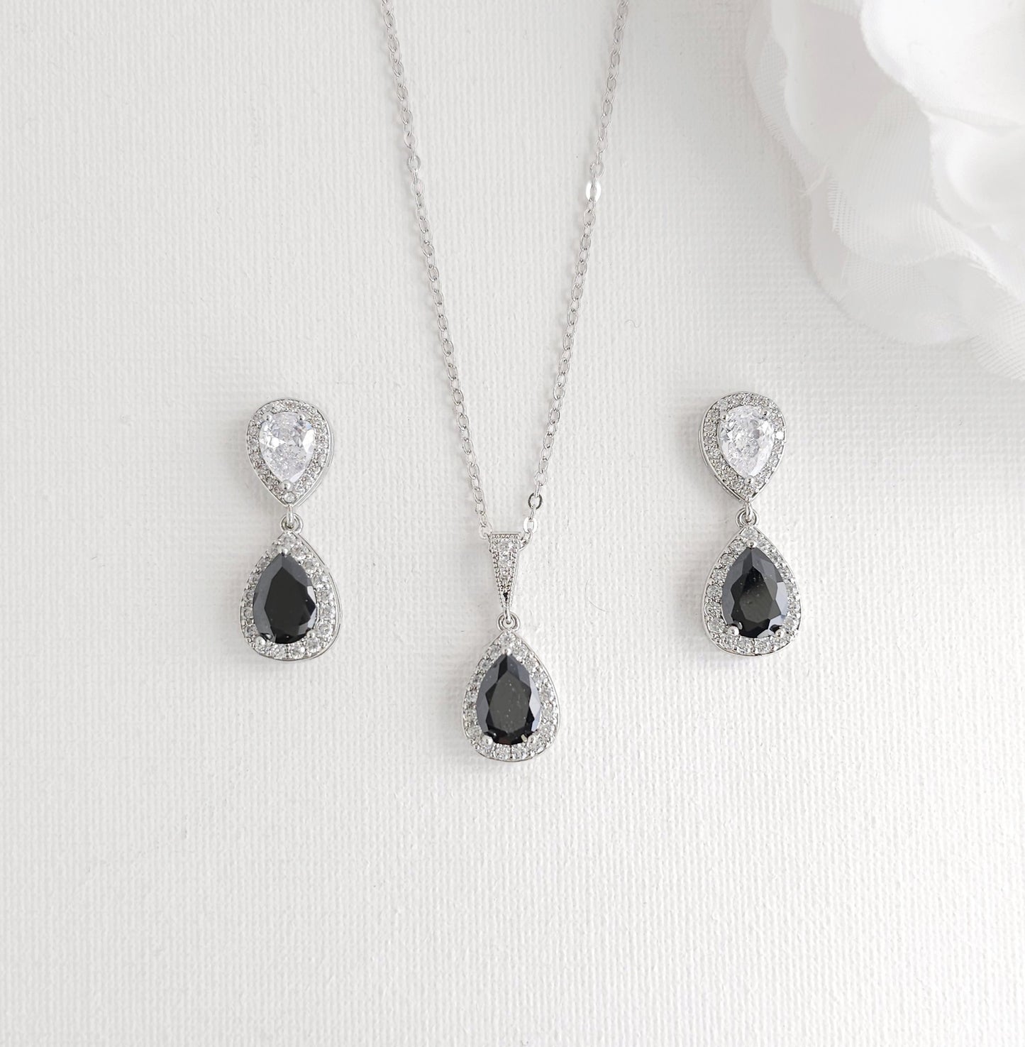 Ensemble de bijoux Clear CZ-Marie