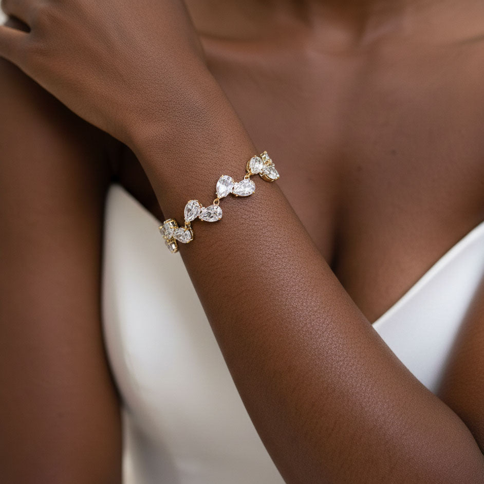 Cubic Zirconia Bridal Jewelry Set-Clara