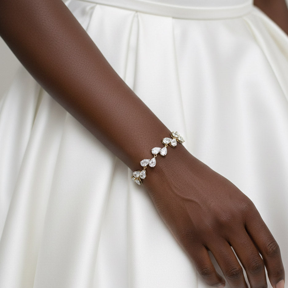 Cubic Zirconia Bridal Jewelry Set-Clara