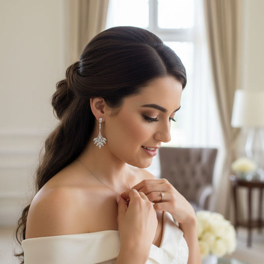 Statement Chandelier Earrings for Modern Brides and Women-Yana