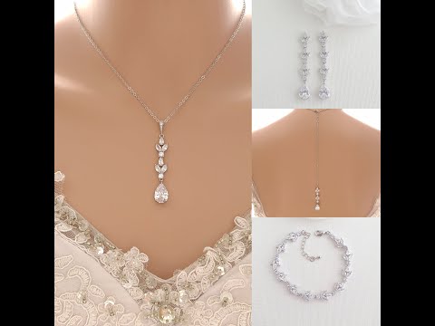 Custom Navy Blue Bridesmaid Jewelry, Blue Earrings Navy Bridesmaid Necklace  Set Wedding Jewelry Gift - Yahoo Shopping