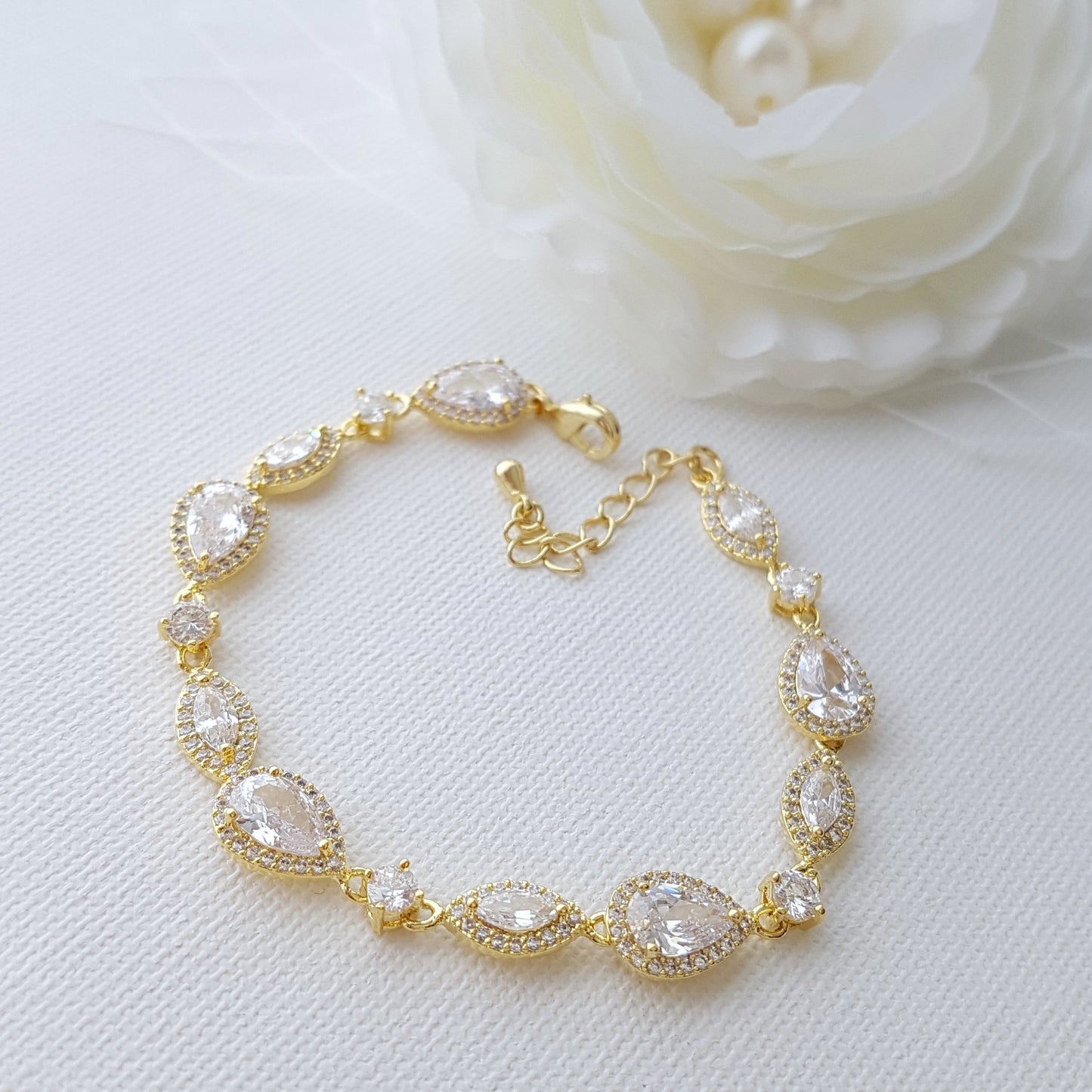 Yellow Gold Wedding Bracelet for Brides- Poetry Designs