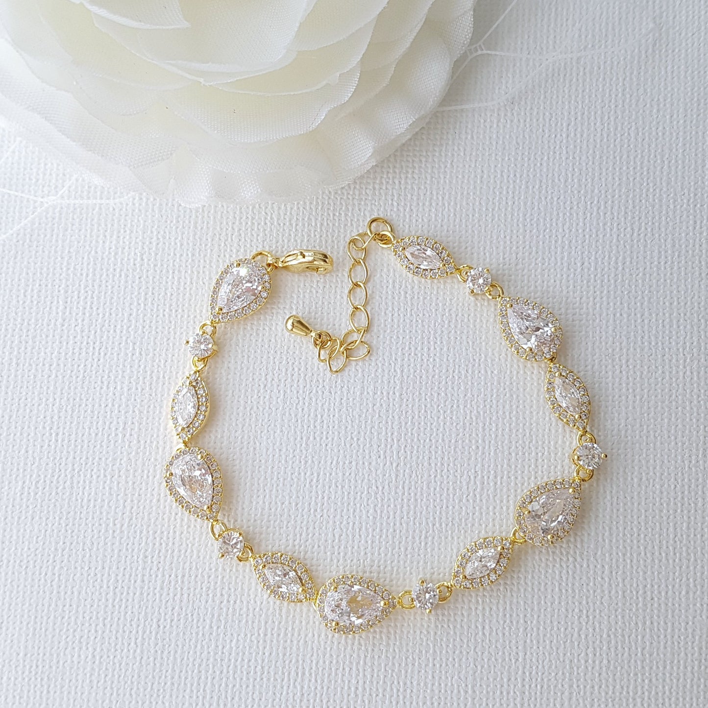 14K Gold Wedding Bracelet for Brides- Poetry Designs