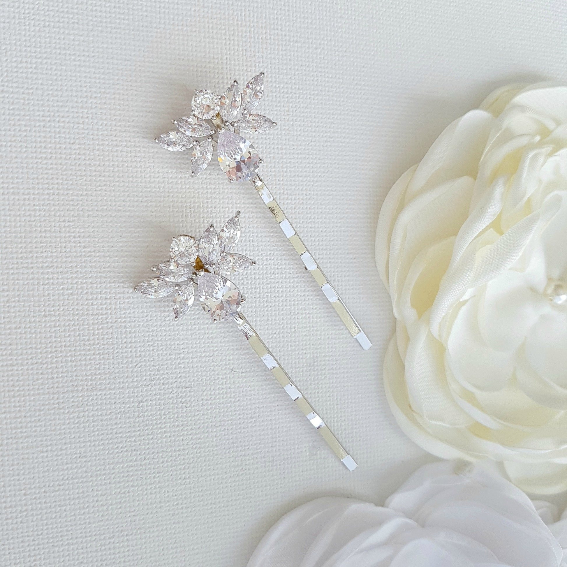 Bridal Boho Vintage Hair Pin Set in Rose Gold, Gold or Silver – Lottie-Da  Designs Inc.
