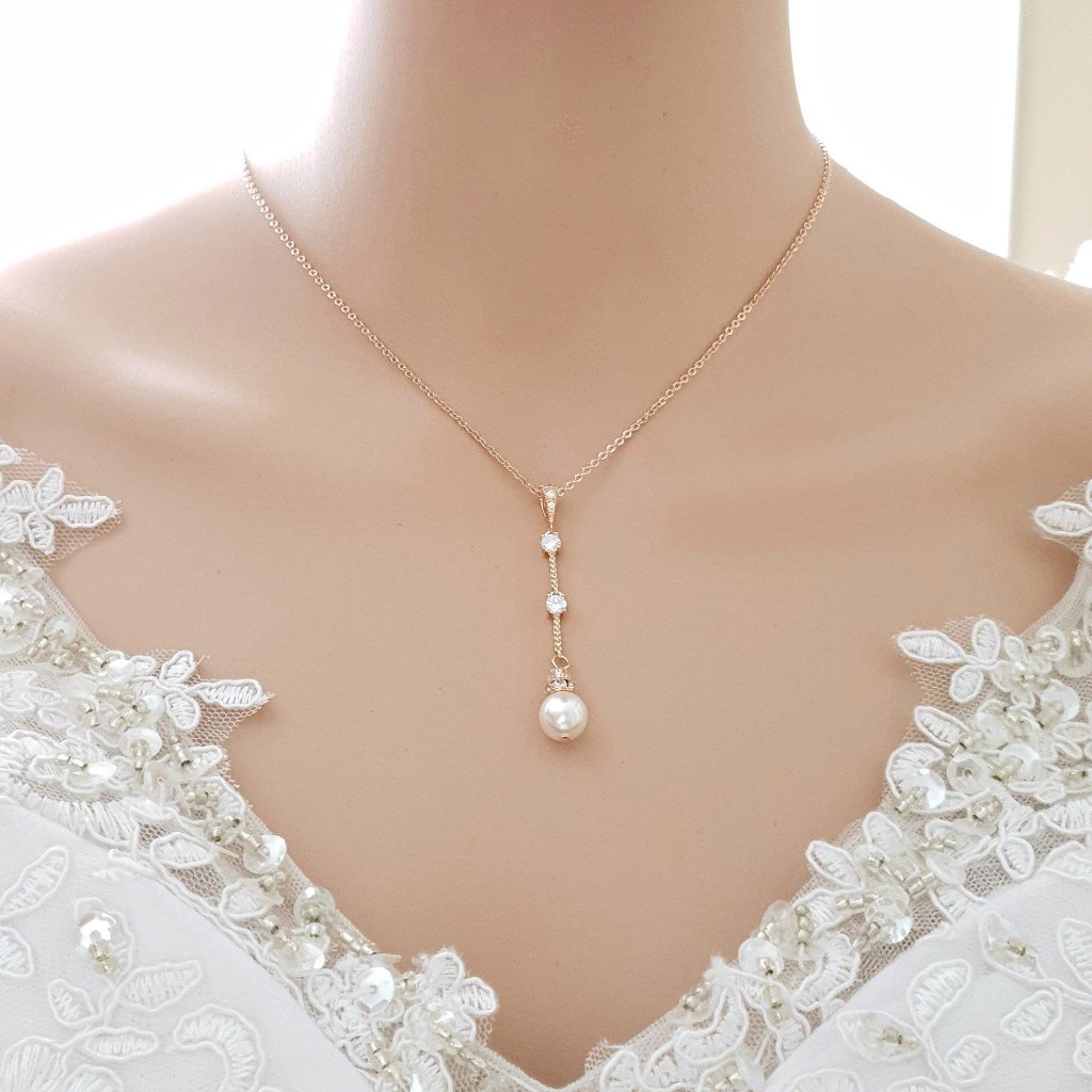 Wedding Jewelry - Pearl Bridal / Bridesmaids Necklace | ADORA by Simona