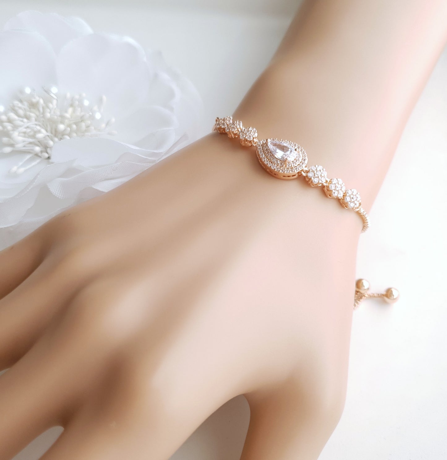 Rose Gold Slider Bracelets - Joni
