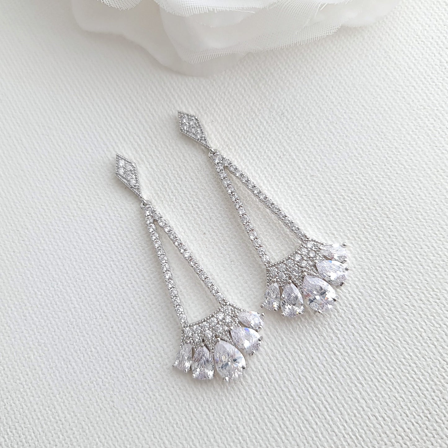 Bridal & Bridesmaids Earrings - Poetry Design