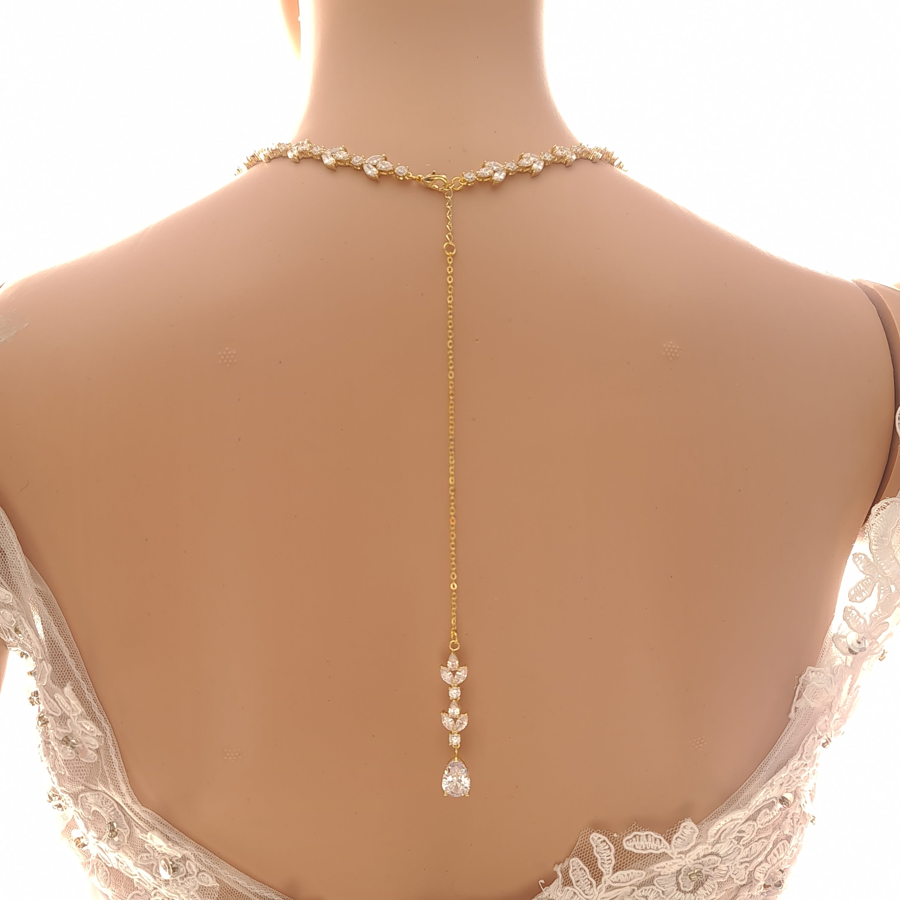 Statement Princess Necklace | Timeless Bridal Brides Wedding Jewelry Necklace Only (with Backdrop)