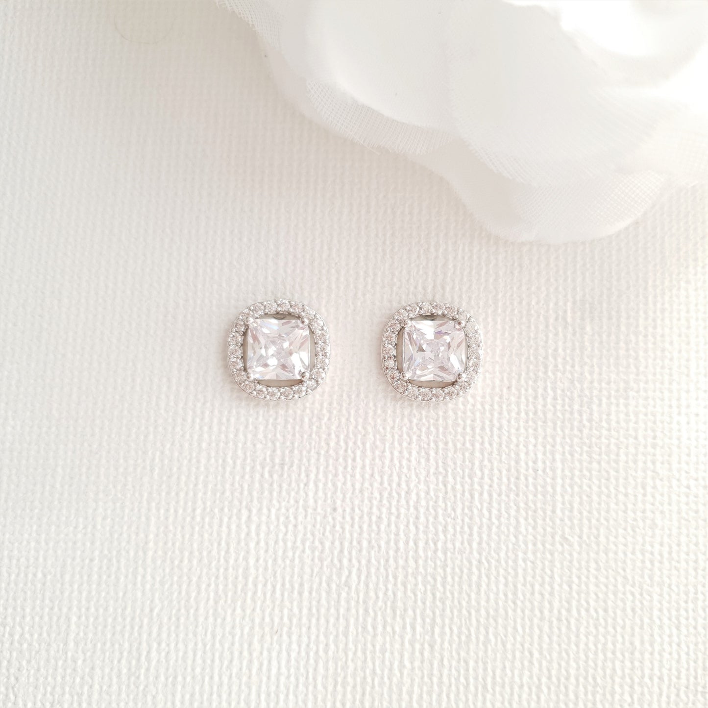 Gold Stud Earrings for Bridal Party-Piper